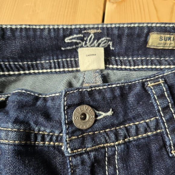 Silver Jeans Suki Mid Rise Bootcut Denim Jeans Womens 30X34 NWT - Picture 11 of 15
